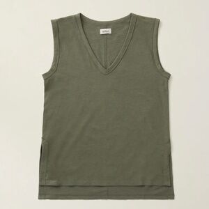 🌿 Easy V-Neck Tank | UpWest | Deep Lichen Green | NWT (Size S)